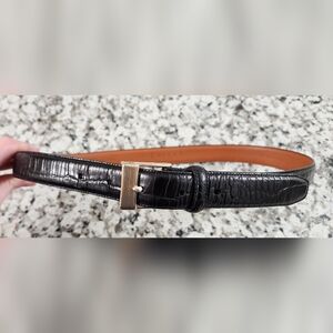 Lauren Ralph Lauren Black and Silver Belt
